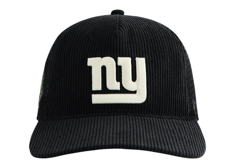 Kith x '47 x New York Giants Corduroy Trucker Hat Black