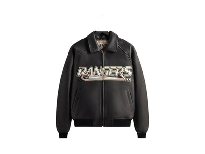 Kith x AVIREX for the New York Rangers Bomber Jacket Black