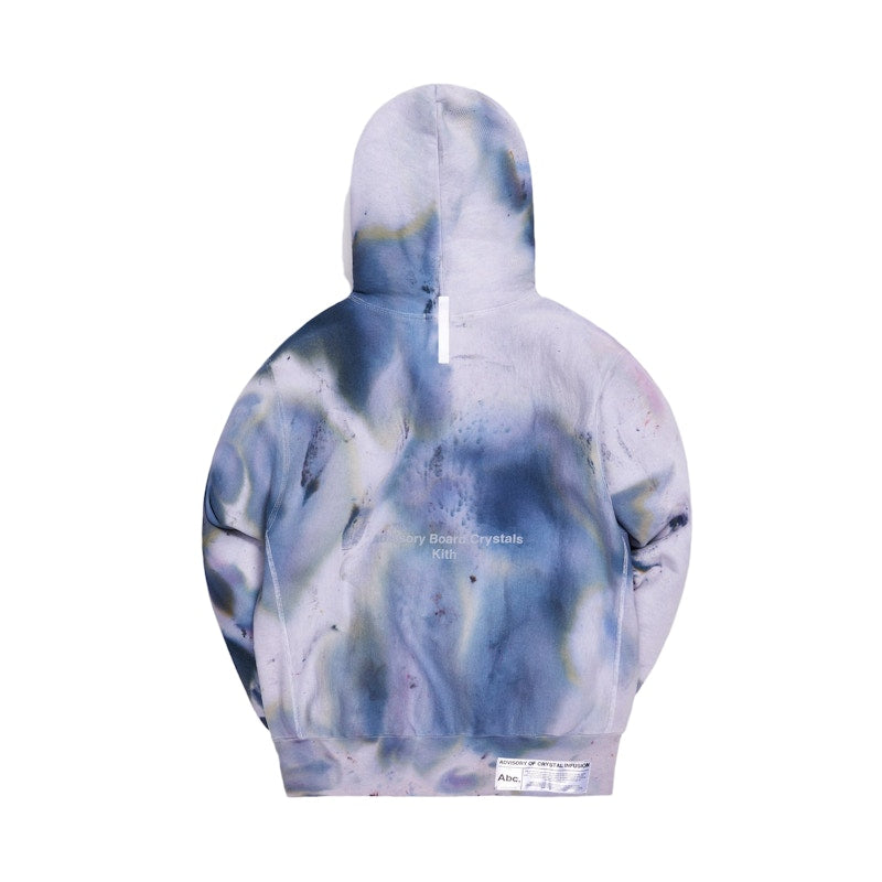 Kith x Advisory Board Crystals Holograph Hoodie Storm Dye