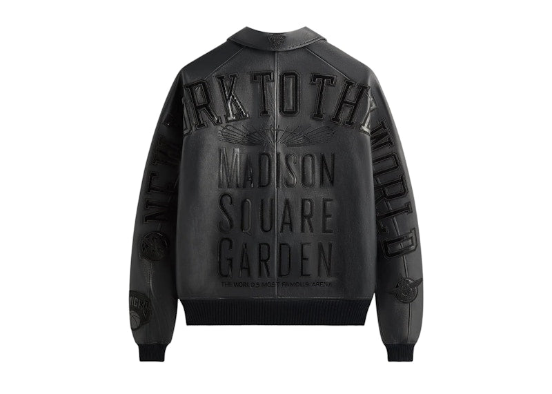Kith x Avirex x New York Knicks Madison Square Garden Icon Jacket Black