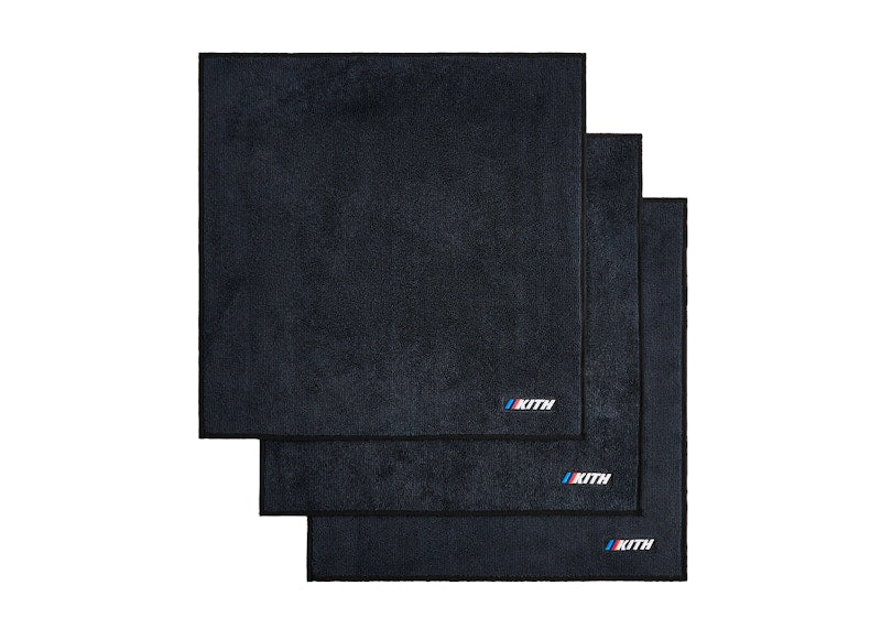 Kith x BMW Microfiber Towel (3 Pack) Black