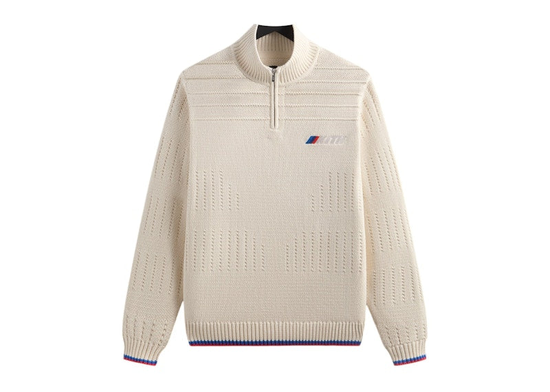 Kith x BMW Ansel Quarter Zip Sweater Sandrift