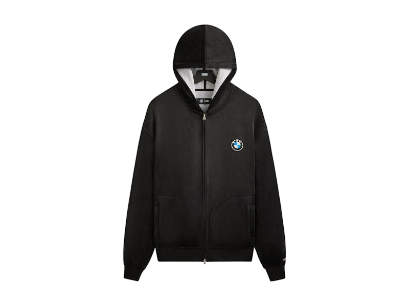 Kith x BMW Bonded Velour Williams V Full Zip Hoodie Black