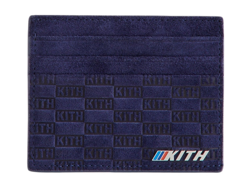 Kith x BMW Monogram Suede Card Holder Techno Violet