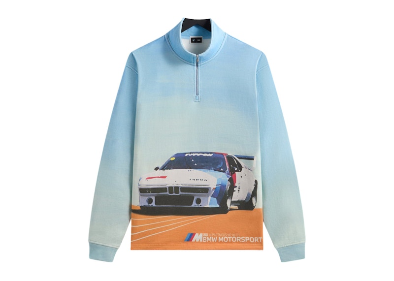 Kith x BMW Retro Vintage Quarter Zip White