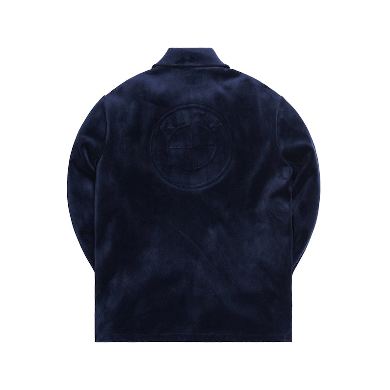 Kith x BMW Velour Coaches Jacket Navy