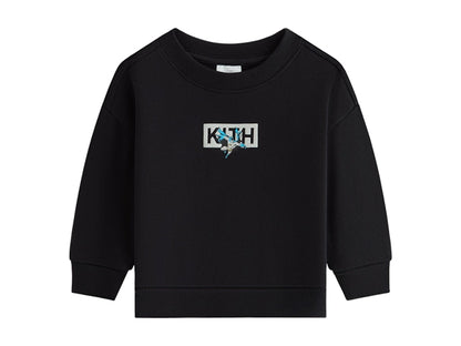 Kith x Batman Baby Classic Logo Nelson Crewneck Black