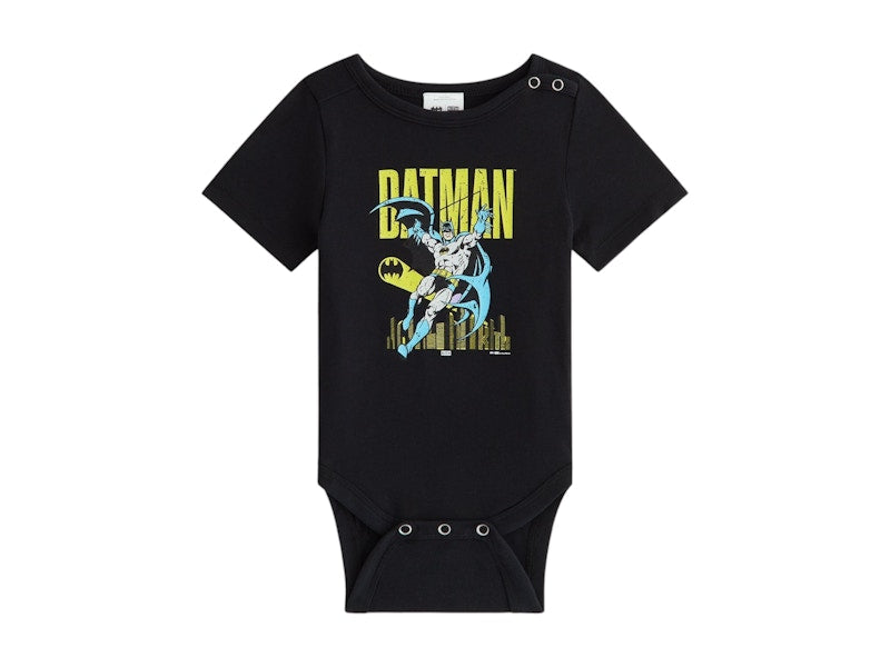 Kith x Batman Baby Classic Vintage Bodysuit Black