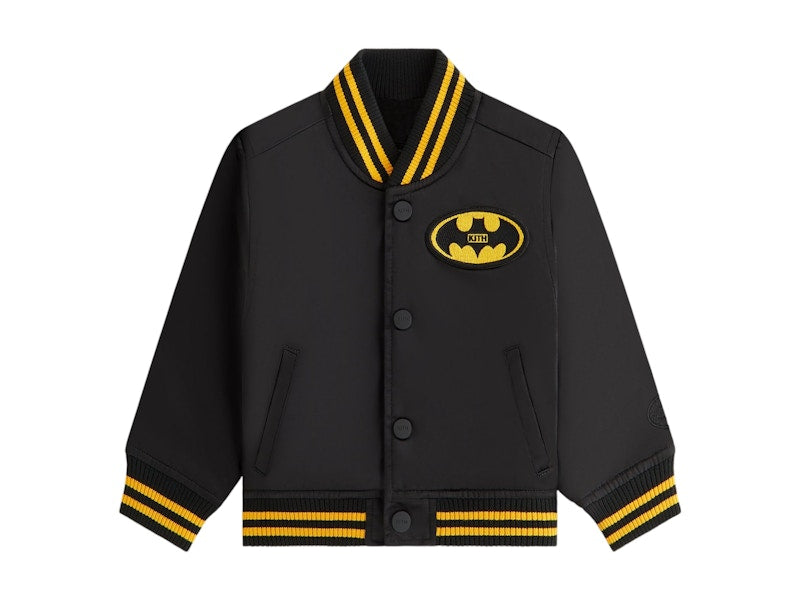 Kith x Batman Baby Satin Bomber Jacket Black