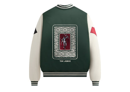 Kith x Batman Joker Satin Bomber Jacket Ivy Green