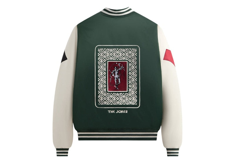 Kith x Batman Joker Satin Bomber Jacket Ivy Green