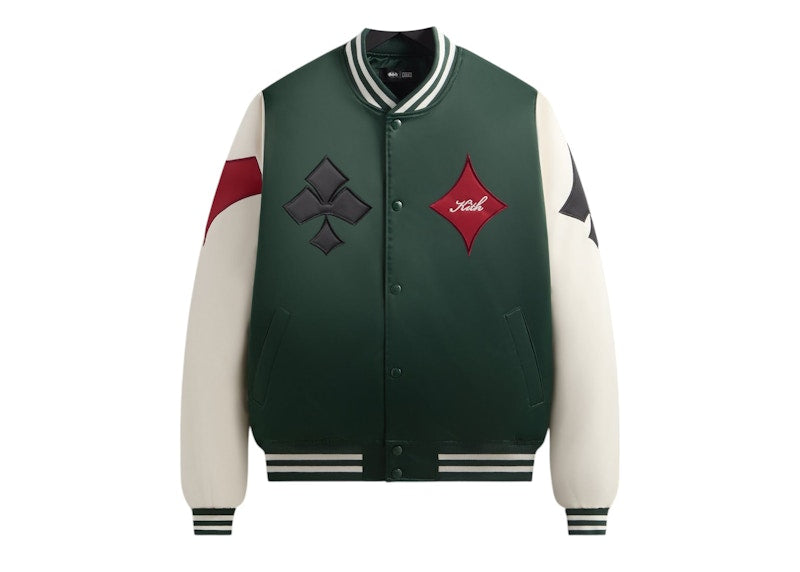Kith x Batman Joker Satin Bomber Jacket Ivy Green