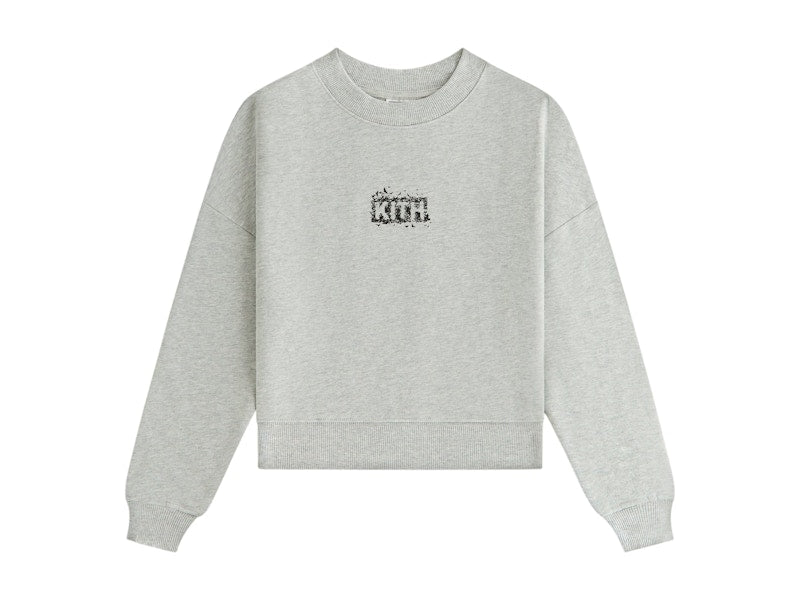 Kith x Batman Kids Bats Nelson Crewneck Light Heather Grey