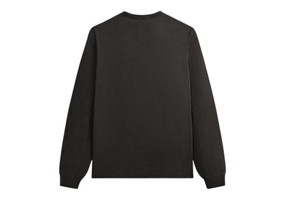 Kith x Batman Logo Vintage Long Sleeve Tee Black