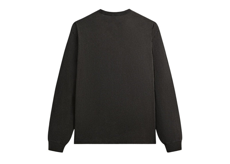 Kith x Batman Logo Vintage Long Sleeve Tee Black