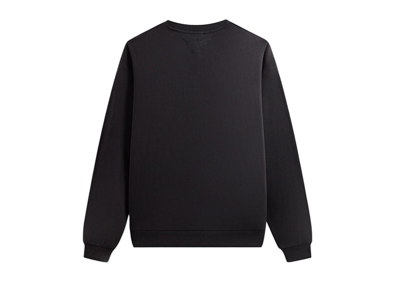 Kith x Batman Logo Vintage Nelson Crewneck Black