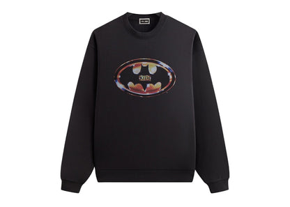 Kith x Batman Logo Vintage Nelson Crewneck Black