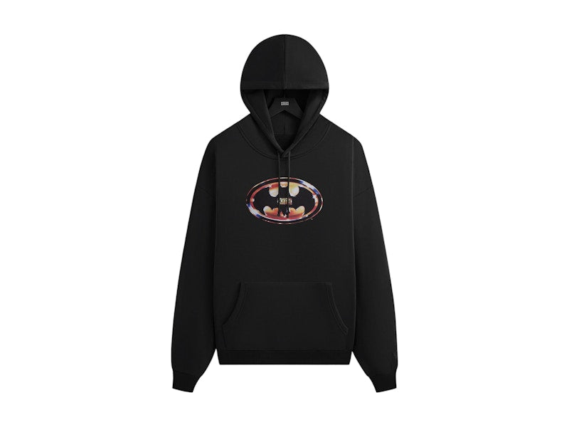 Kith x Batman Logo Vintage Nelson Hoodie Black
