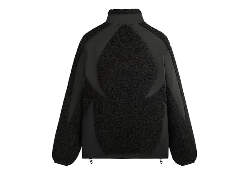 Kith x Batman Quarter Zip Sherpa Jacket Black