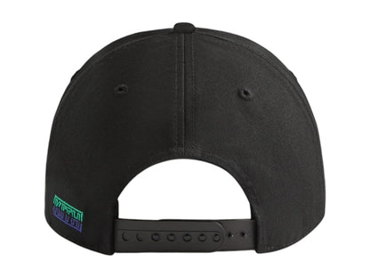 Kith x Batman Riddle Twill Low Pinch Crown Snapback Cap Black