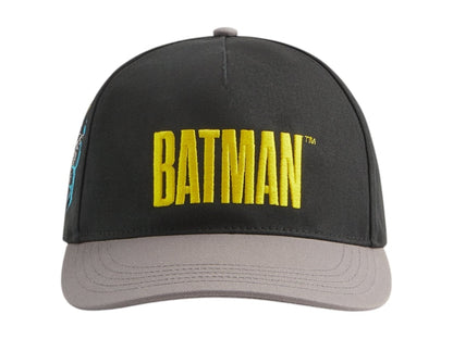 Kith x Batman Twill Two Tone Pinch Crown Snapback Cap Black