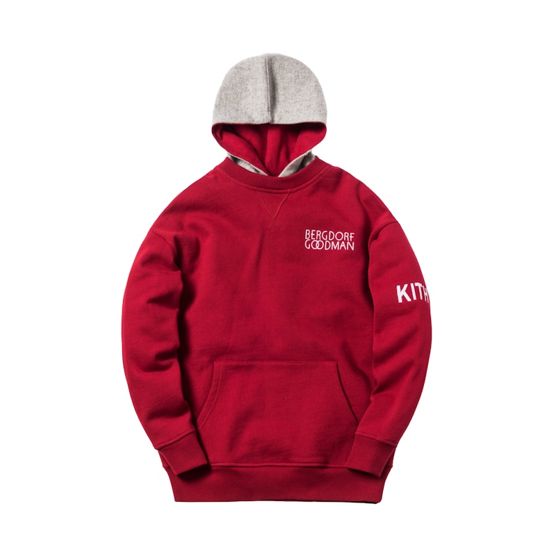 Kith x Bergdorf Goodman Interlock Williams 2 Hoodie Red