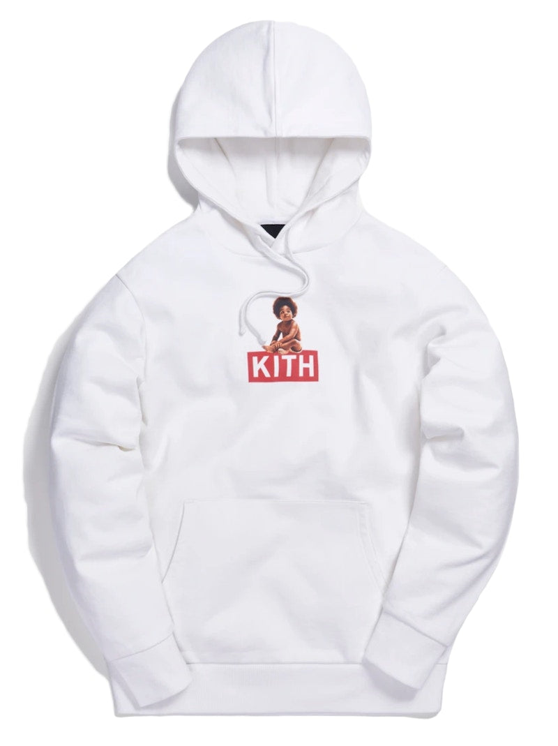 Kith x Biggie Classic Logo Hoodie White
