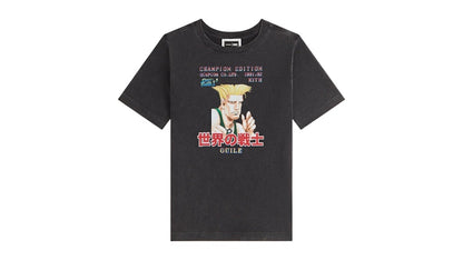 Kith x Capcom Kids Guile Champion Vintage Tee Black