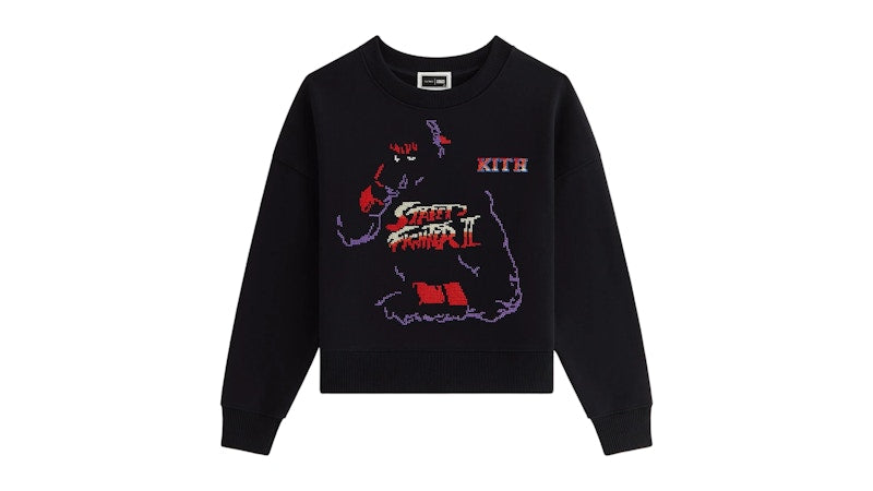 Kith x Capcom Kids Ryu Nelson Crewneck Black
