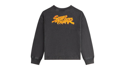 Kith x Capcom Kids Street Fighter Flame Vintage Tee Black