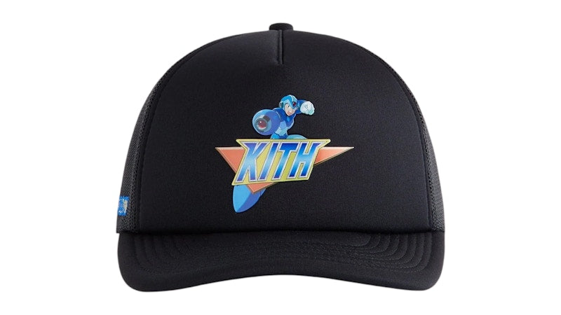 Kith x Capcom Mega Man Nolan Trucker Hat Black