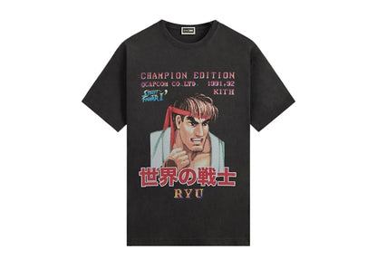 Kith x Capcom Ryu Champion Edition Vintage Tee Black