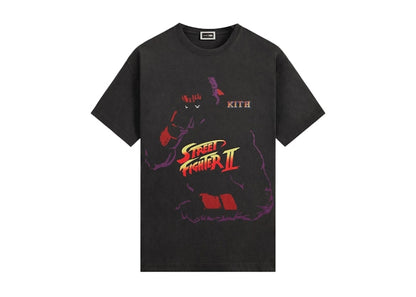 Kith x Capcom Ryu Needle Point Vintage Tee Black