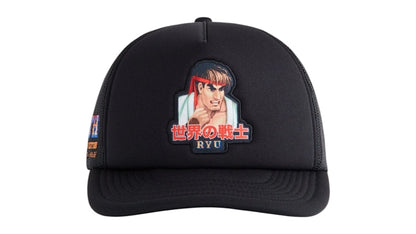 Kith x Capcom Ryu Nolan Trucker Hat Black
