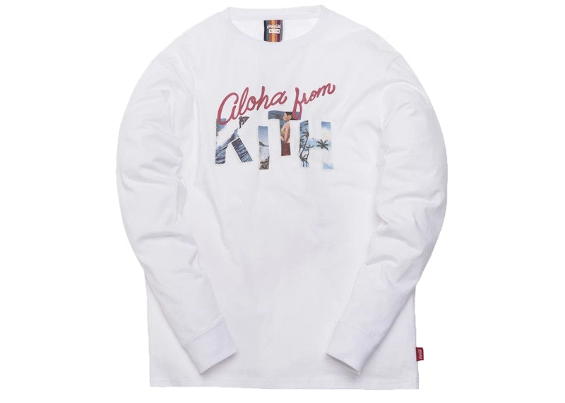 Kith x Coca-Cola Aloha L/S Tee White