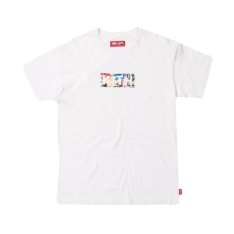 Kith x Coca-Cola Cubed Global Logo Tee White