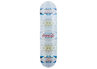 Kith x Coca Cola Pendleton Logo Skateboard Deck White Sand