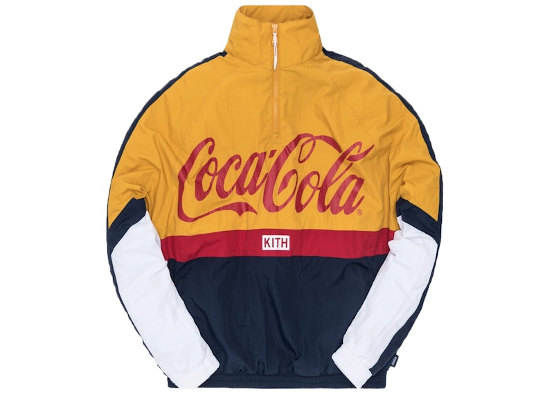 Kith x Coca-Cola Quarter Zip Nylon Windbreaker Navy