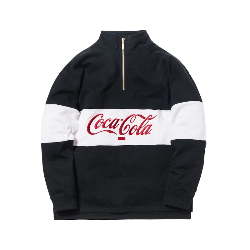 Kith x Coca-Cola Quarter-Zip Rugby Black