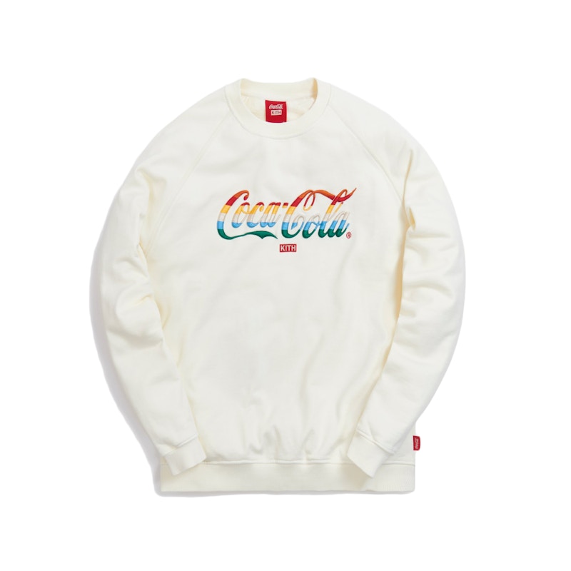 Kith x Coca-Cola Striped Crewneck Ivory