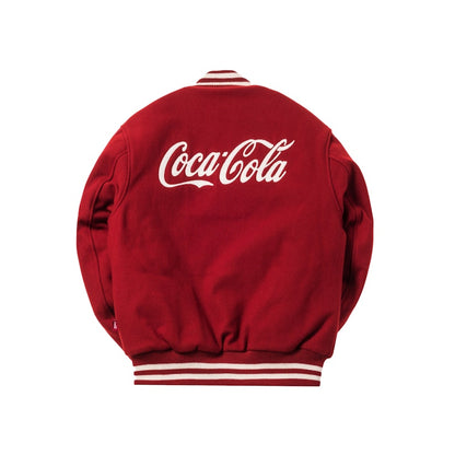 Kith x Coca-Cola x Golden Bear Wool Varsity Jacket Red