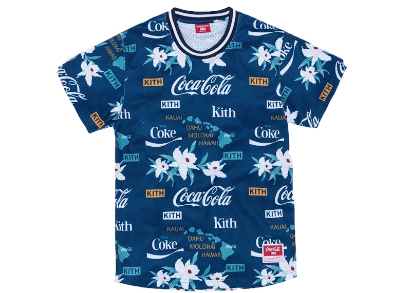 Kith x Coca-Cola x Mitchell & Ness BP Hawaii Jersey Blue