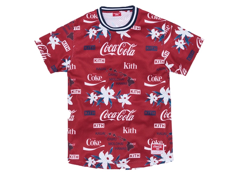 Kith x Coca-Cola x Mitchell & Ness BP Hawaii Jersey Red