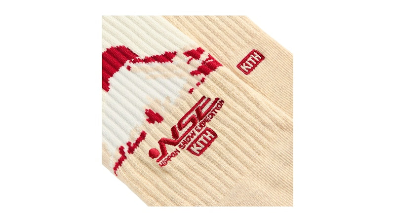 Kith x Columbia NSE Mountain Socks Sandrift
