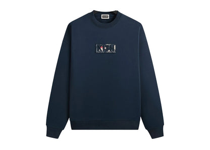 Kith x Columbia Patchwork Vintage Nelson Crewneck Nocturnal
