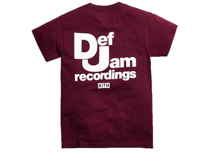 Kith x Def Jam Tee Maroon