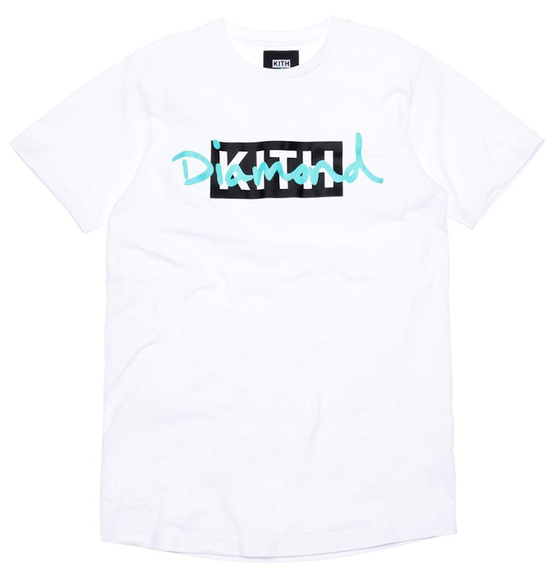 Kith x Diamond Script Tee White