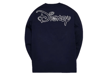 Kith x Disney 70s Pencil Mickey L/S Tee Navy