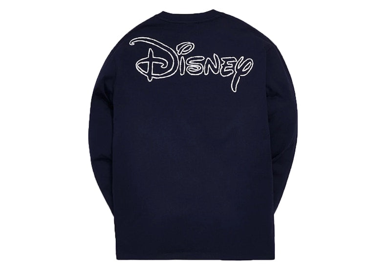 Kith x Disney 70s Pencil Mickey L/S Tee Navy