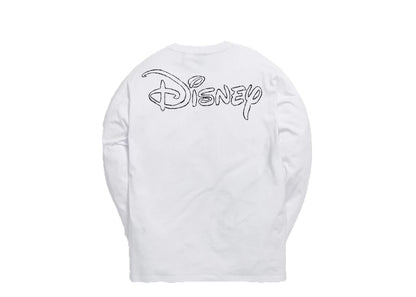 Kith x Disney 70s Pencil Mickey L/S Tee White